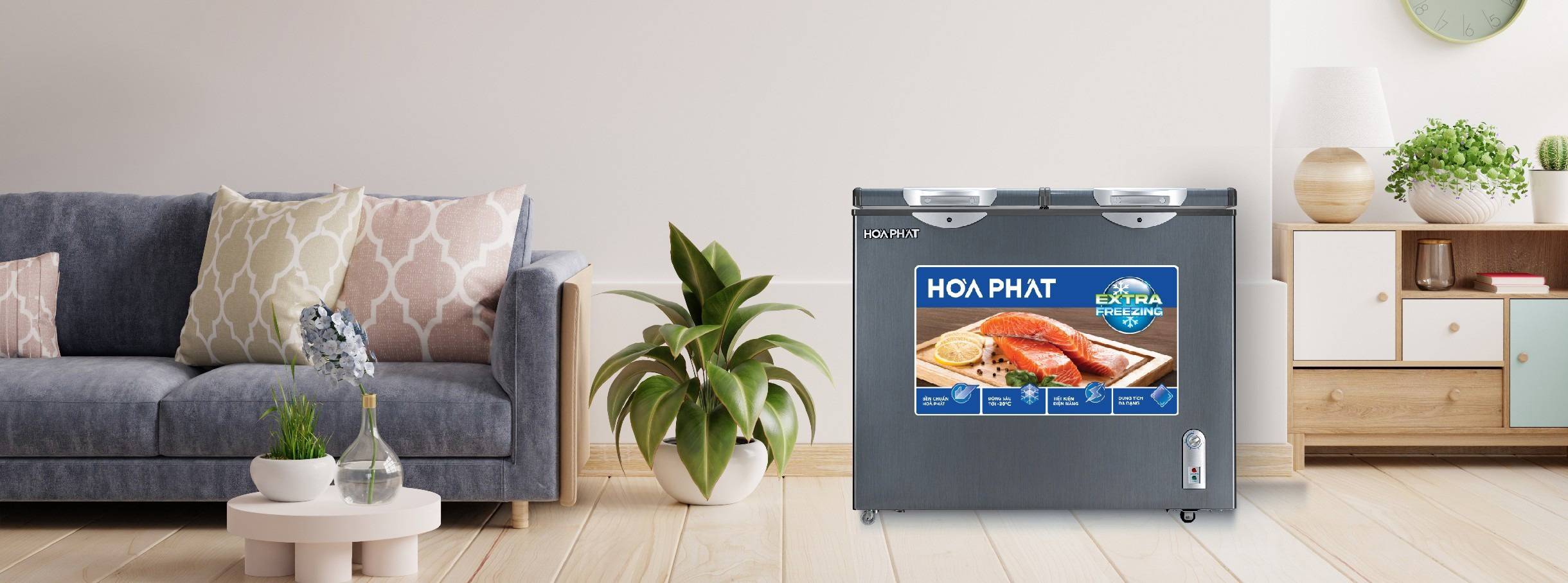Tủ bảo quản 2 ngăn Hòa Phát 205 lít HPF- BD6205